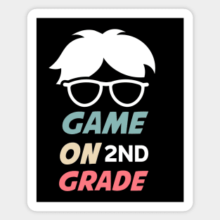 Game on grade 2ND shirt- Back To School-Video Game2nd Grade Level  Video Game Sticker